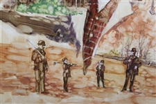 Original Painting of St Andrews Golf Club Founder John Reid by Artist Ray Caram