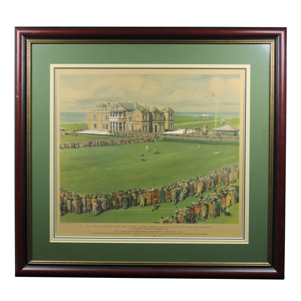 Bobby Jones at 1930 British Amateur Championship on Green Framed Print Published by HO Quinn Ltd.