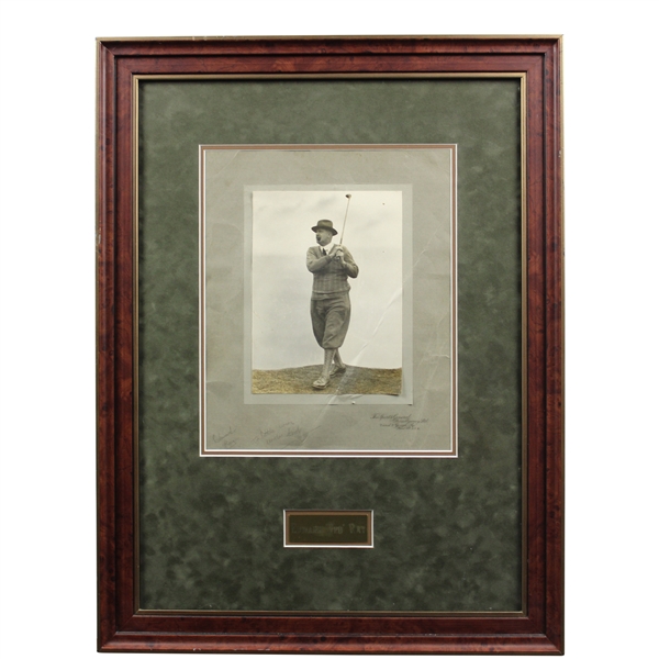 1922 Edward Ted Ray Post-Swing The Sport General Press Agency Ltd Original Photo Framed