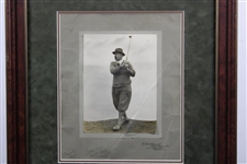 1922 Edward 'Ted' Ray Post-Swing 'The Sport General Press Agency Ltd' Original Photo Framed