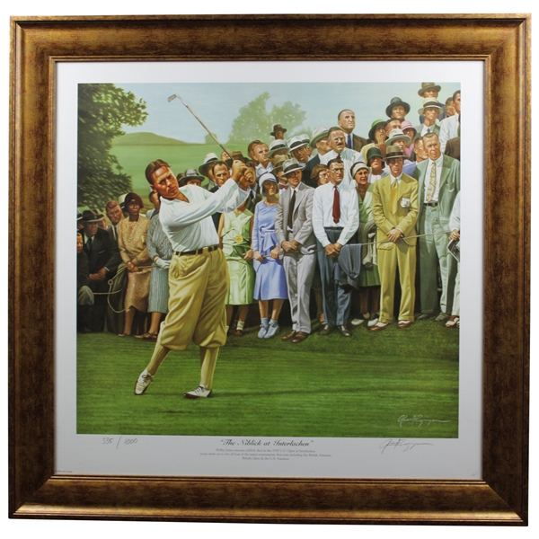 Bobby Jones The Niblick at Interlachen Ltd Ed Print by Artist Zuniga #335/1000 - Framed