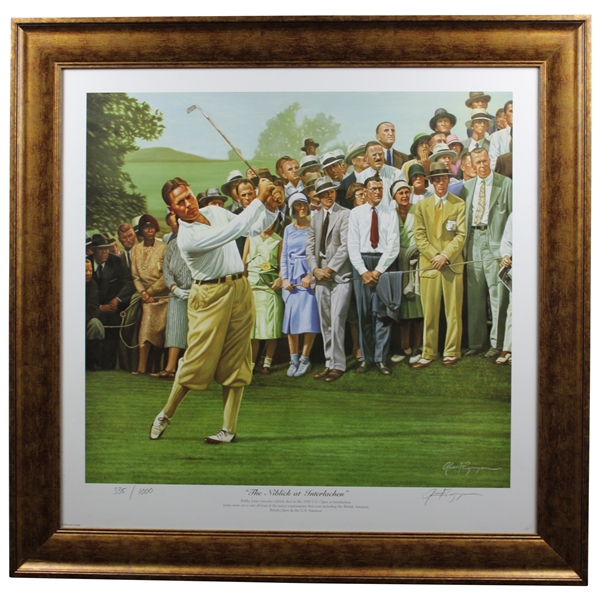 Bobby Jones 'The Niblick at Interlachen' Ltd Ed Print by Artist Zuniga #335/1000 - Framed