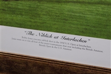 Bobby Jones 'The Niblick at Interlachen' Ltd Ed Print by Artist Zuniga #335/1000 - Framed