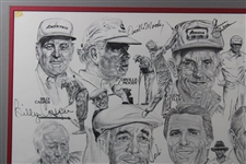 Multi-Signed PGA Senior Tour Stars Print - Palmer Player ++ JSA ALOA