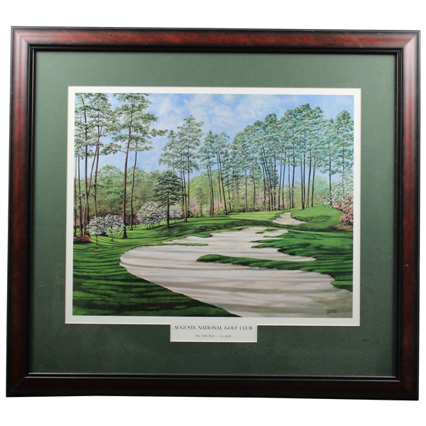 Augusta National Golf Club The 10th Hole- In April by Garner Print - Framed
