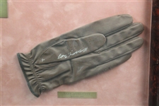 Fleck, Thomson, Ford & Middlecoff Signed Golf Gloves Display -1955 Major Champs - Framed JSA ALOA