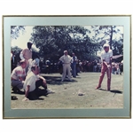 Doug Sanders on Driving Range with President Bush Watching Photo - Framed