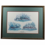 The Augusta National Golf Club 'Amen Corner 11th, 12th, & 13th' Print - Framed