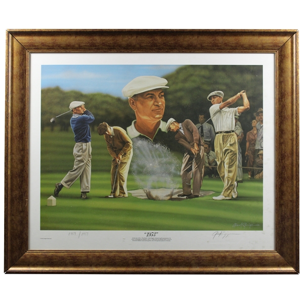 Ben Hogan 1953 Ltd Ed Print by Artist Zuniga #1759/1953 - Framed