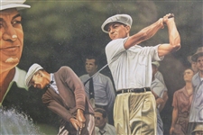 Ben Hogan '1953' Ltd Ed Print by Artist Zuniga #1759/1953 - Framed