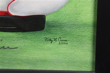 Hale Irwin Signed Major Wins Golf Bags Kathy Crosse Print - Framed JSA ALOA