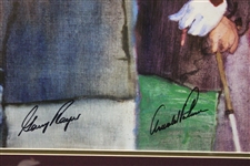 Palmer, Nicklaus, Watson & Player Signed Bernie Fuchs Skins Game Print JSA ALOA