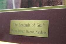 Palmer, Nicklaus, Watson & Player Signed Bernie Fuchs Skins Game Print JSA ALOA