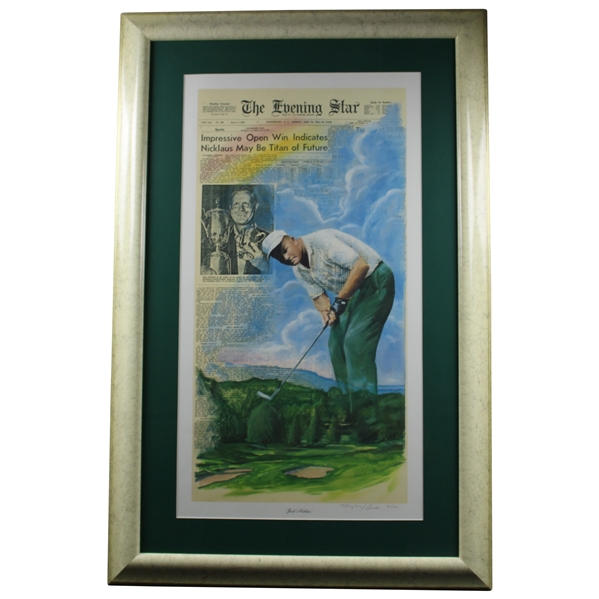 Jack Nicklaus 'The Evening Star - 1962' Ltd Ed #87/950 Print by Doug London - Framed