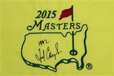 Fred Couples Signed 2015 Masters Embroidered Flag with 1992 JSA ALOA