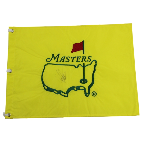 Craig Stadler Signed Undated Masters Embroidered Flag JSA ALOA