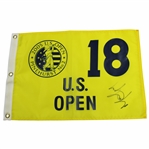 Michael Campbell Signed 2005 US Open at Pinehurst No. 2 Yellow Screen Flag JSA ALOA