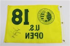 Michael Campbell Signed 2005 US Open at Pinehurst No. 2 Yellow Screen Flag JSA ALOA