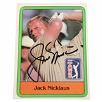 Jack Nicklaus Signed 1981 Donruss PGA Tour Golf Card - Rookie Card JSA ALOA