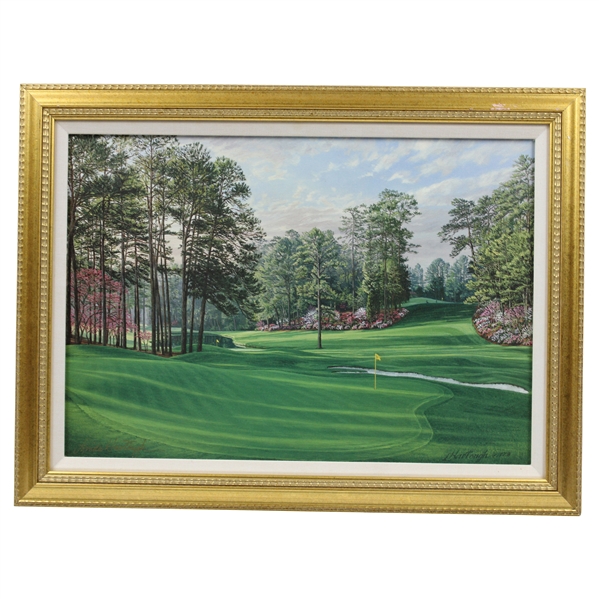 Bobby Clampett's 1998 Masters Gift - Linda Hartough Signed Ltd Ed #6 Hole Juniper Canvas