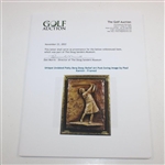 Unique Undated Patty Berg Deep Relief Art Post-Swing Image by Paul Kamish - Framed
