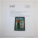 Hale Irwin Signed Major Wins Golf Bags Kathy Crosse Print - Framed JSA ALOA