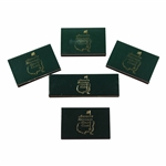 Five (5) Augusta National Golf Club Matchbooks - Unused