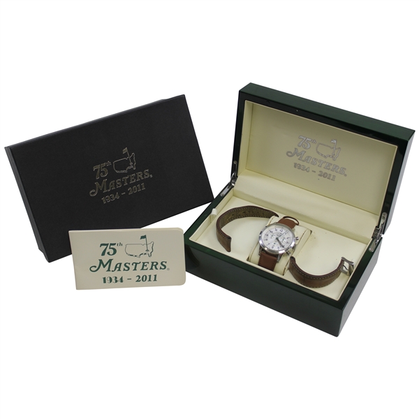 2011 Masters Tournament Ltd Ed 75th Anniversary Watch in Box #160/1200