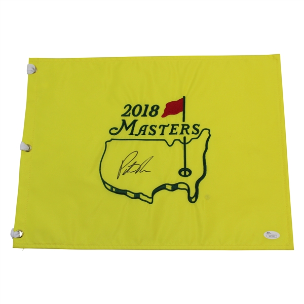 Patrick Reed Signed 2018 Masters Tournament Embroidered Flag JSA #V87392