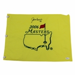 Jack Burke Signed 2006 Masters Tournament Embroidered Flag with '56' JSA #P94957