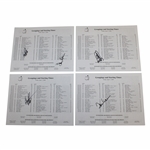 Aaron (x2), Stadler (x2), & Els Signed Four Masters 2000 Pairing Sheets JSA ALOA