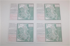 Aaron (x2), Stadler (x2), & Els Signed Four Masters 2000 Pairing Sheets JSA ALOA