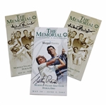 Three (3) Signed The Memorial Spectator Handbooks - Rawls & (x2) JSA ALOA