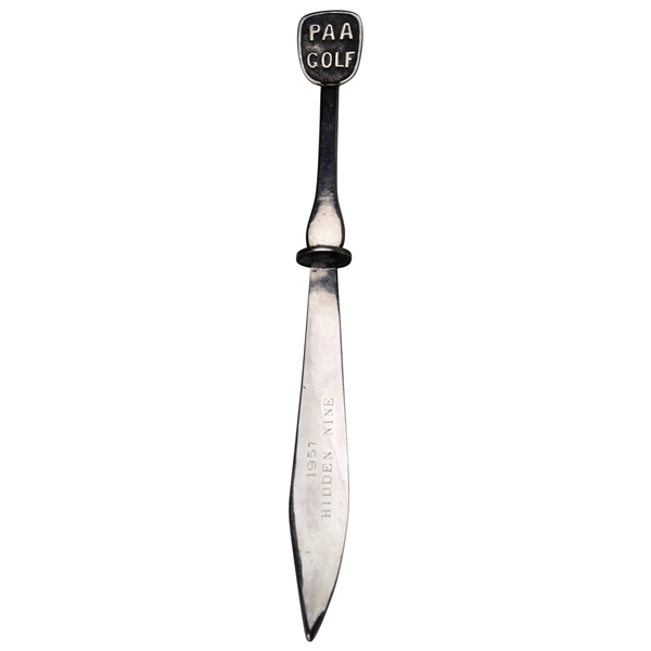 1957 PAA Golf Hidden Nine Knife Sterling Silver