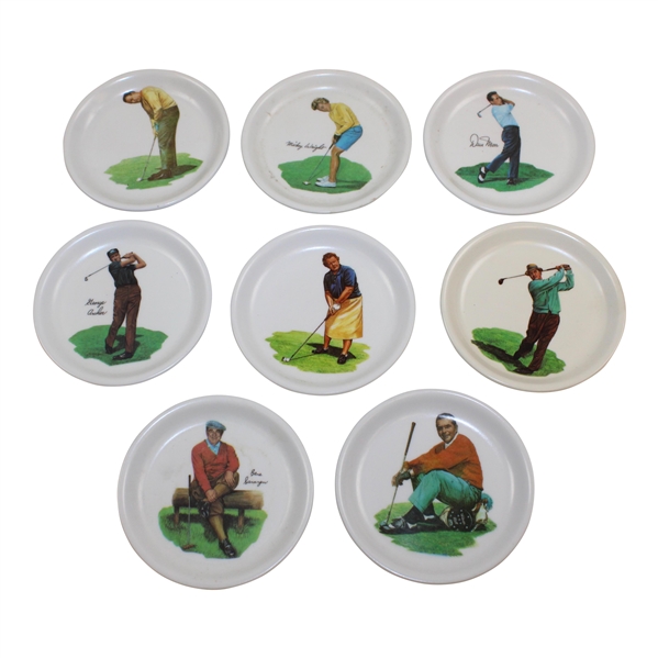 Eight (8) Classic Golf Legends Wilson Plates