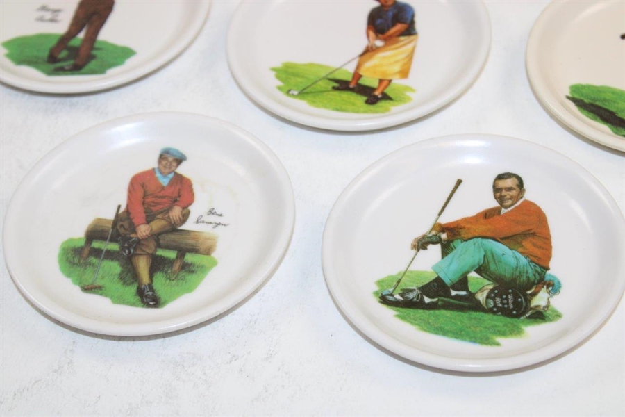 Eight (8) Classic Golf Legends Wilson Plates