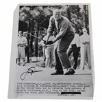 Jack Nicklaus Signed 1962 North & South Championship Photo JSA ALOA