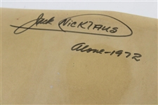 Jack Nicklaus Signed 1972 Doral Eastern Open Championship Photo JSA ALOA