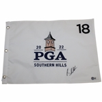 Brooks Koepka Signed 2022 PGA Championship Embroidered Flag Beckett #BF13434