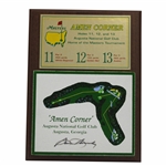 Sam Snead Signed Augusta National 'Home of the Masters' Amen Corner Hole Layout Plaque JSA ALOA