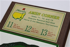 Sam Snead Signed Augusta National 'Home of the Masters' Amen Corner Hole Layout Plaque JSA ALOA