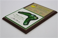 Sam Snead Signed Augusta National 'Home of the Masters' Amen Corner Hole Layout Plaque JSA ALOA