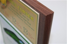 Sam Snead Signed Augusta National 'Home of the Masters' Amen Corner Hole Layout Plaque JSA ALOA