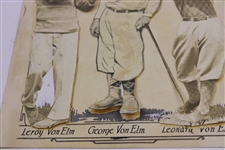 1926 Famous Golfing Von Elm Brothers, Three Champions of Golf (Unique Photo-Art)
