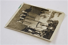 1928 Bobby Jones & Phil Perkins, British & U.S. Amateur Champions Square Off Wire Photo