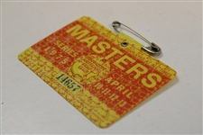1975 Masters Tournament SERIES Badge #14657 - Jack Nicklaus' 5th Masters Win