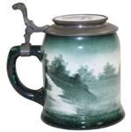 O'Hara Dial Co. (Lenox) Green Stein with 'That Old Solomon' Lid circa 1900 - With Repairs
