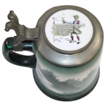 O'Hara Dial Co. (Lenox) Green Stein with 'That Old Solomon' Lid circa 1900 - With Repairs