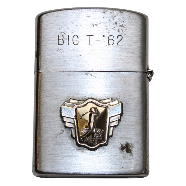 Big T - 1962' with Post Swing Golfer Continental Lighter