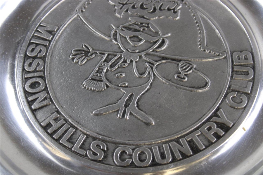 Undated Mission Hills Country Club 'Fiesta' Pewter Plate